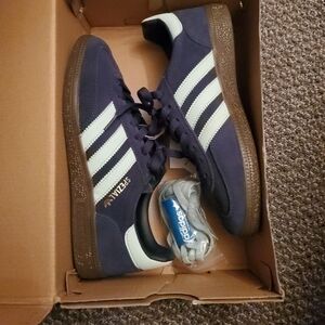 Adidas Handball Spezial Navy Blue Size 7.5 W or 6.5 M Sneakers NWT Casual Shoes